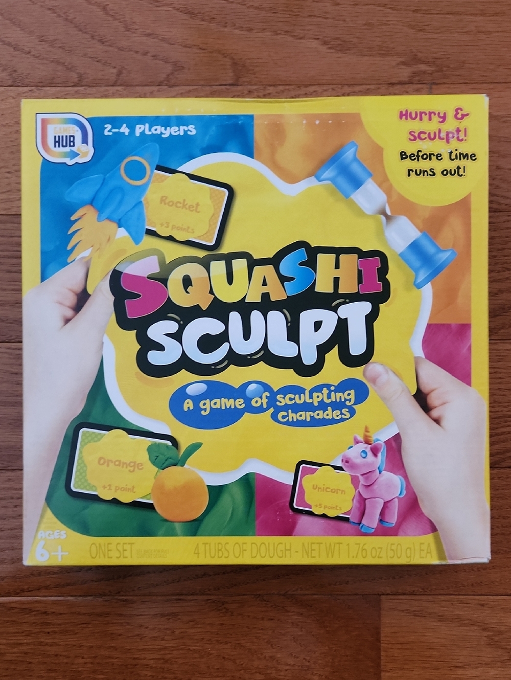 Squashi Sculpt Kids Sculpting Game - Yellow Box